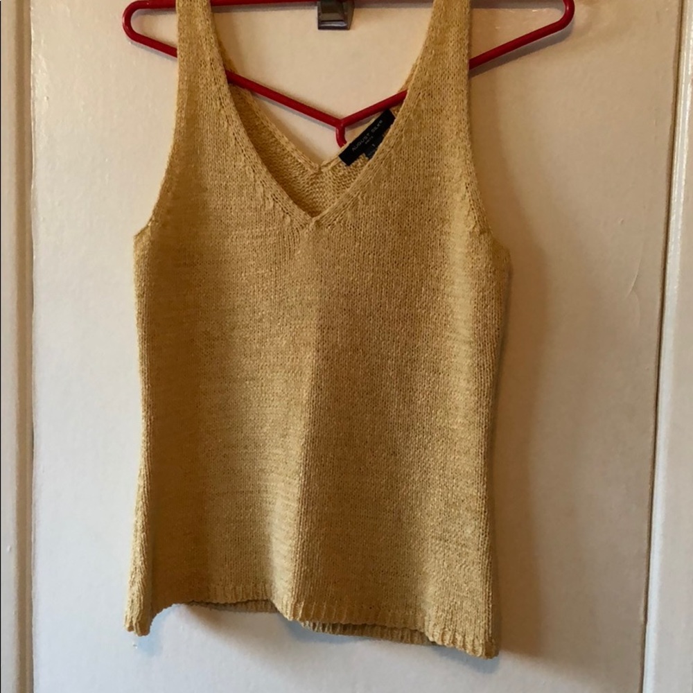 Silk tank sweater